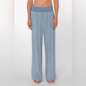 Velvet Heart Indigo Wide Leg Stretch Waistband Pants XL New With Tags NWT